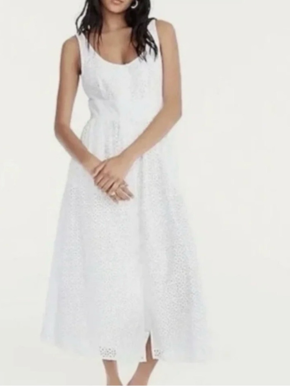 J. Crew Button Front Eyelet Dress